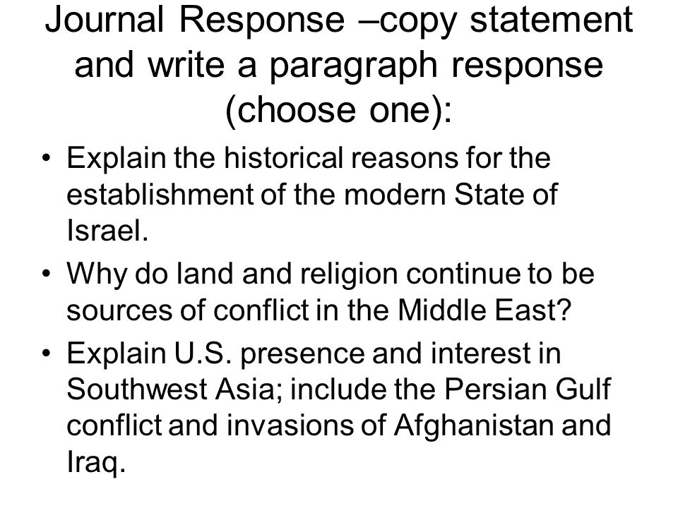Persian gulf conflict definition in writing
